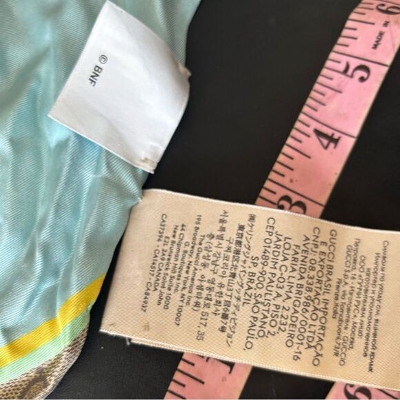 GUCCI Scarf Neck Bow headband Banana Cat Rainbow scarf Celeste Bandeau accessory - Picture 3 of 10